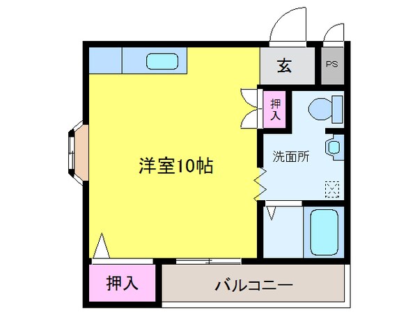 エメラルド桧田№３の物件間取画像